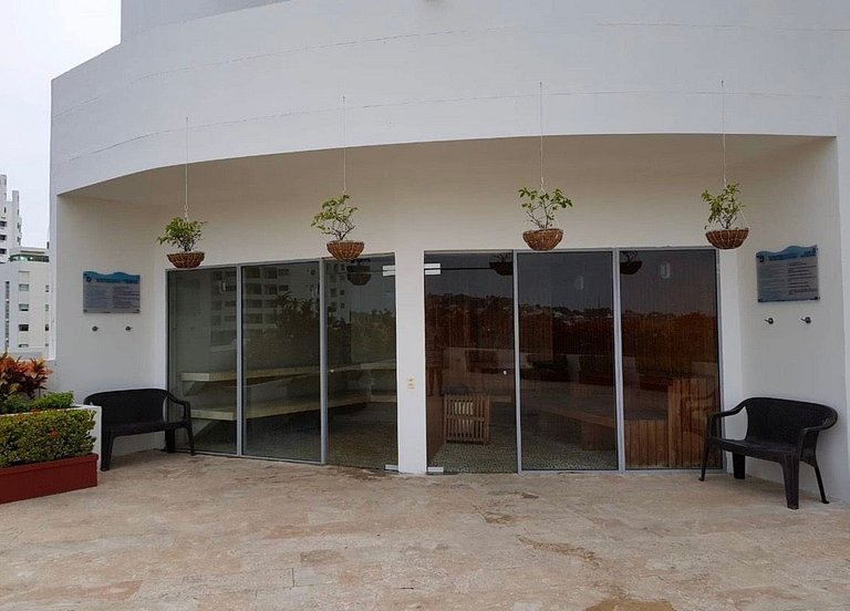 Lujoso Apto frente al Mar, con Piscina, Sauna, Turco, Jacuzz