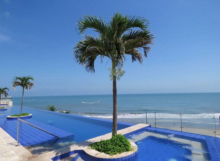 Exclusivo Apto con Vista al mar - Piscina, Jacuzzi, Gimnasio
