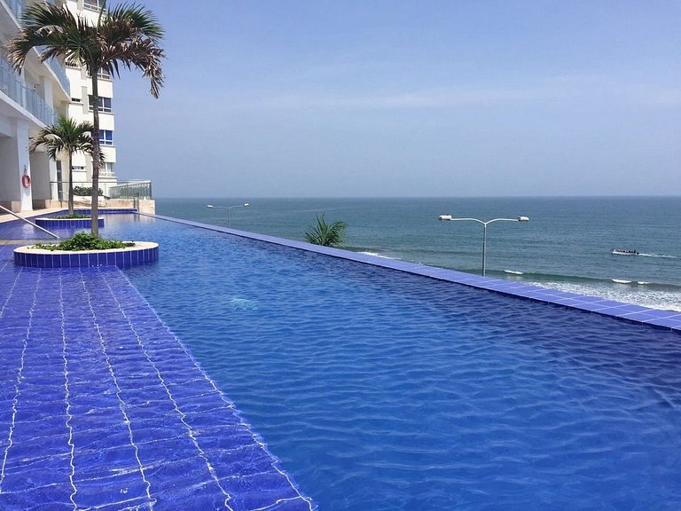 Exclusivo Apto con Vista al mar - Piscina, Jacuzzi, Gimnasio