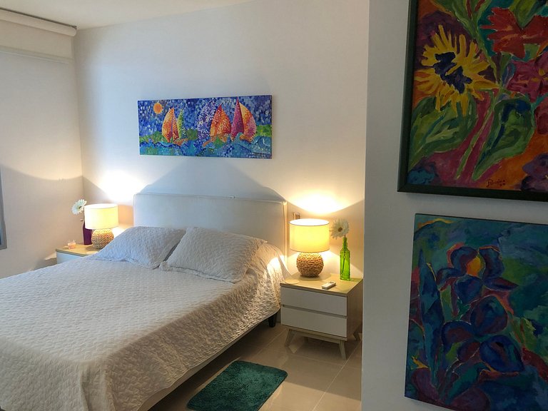 Apartamento frente al Mar, ideal para familias o grupos de a