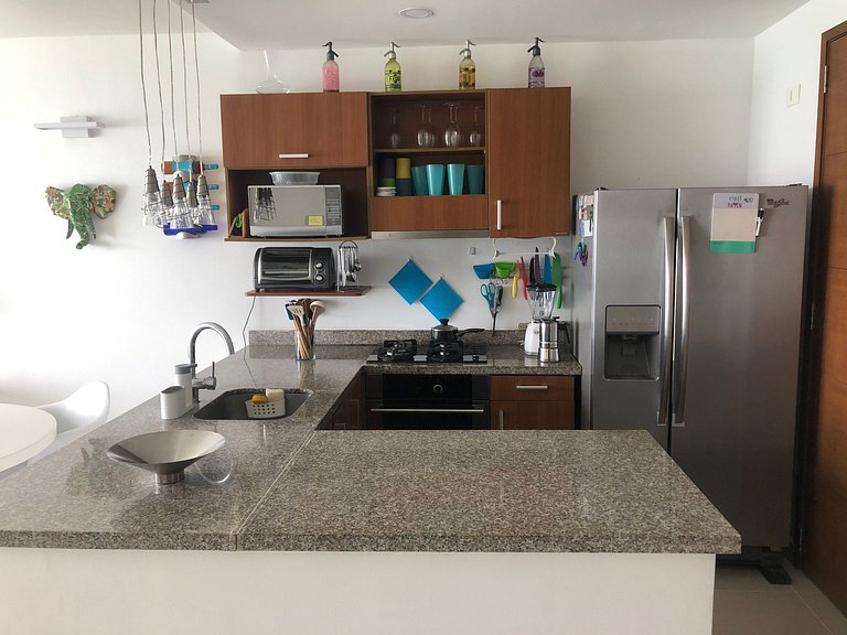 Apartamento frente al Mar, ideal para familias o grupos de a