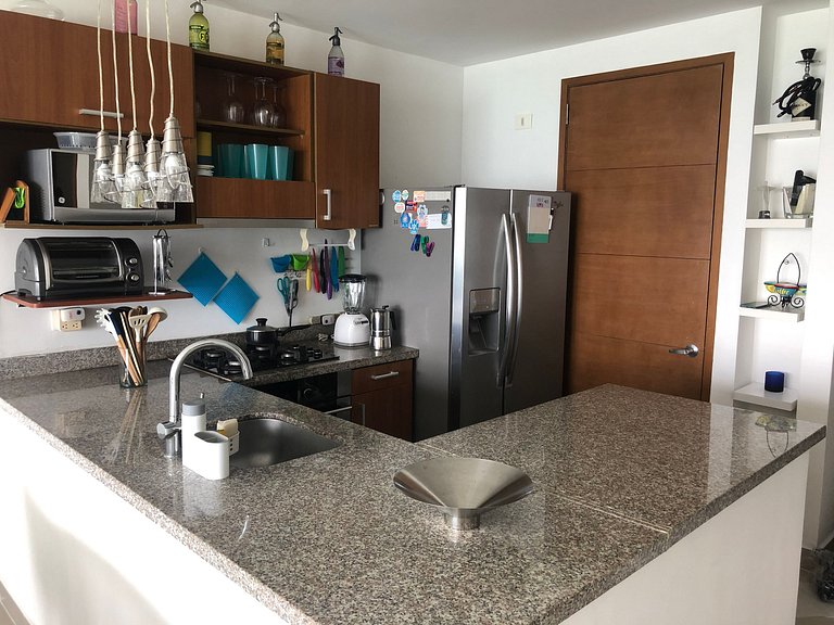Apartamento frente al Mar, ideal para familias o grupos de a