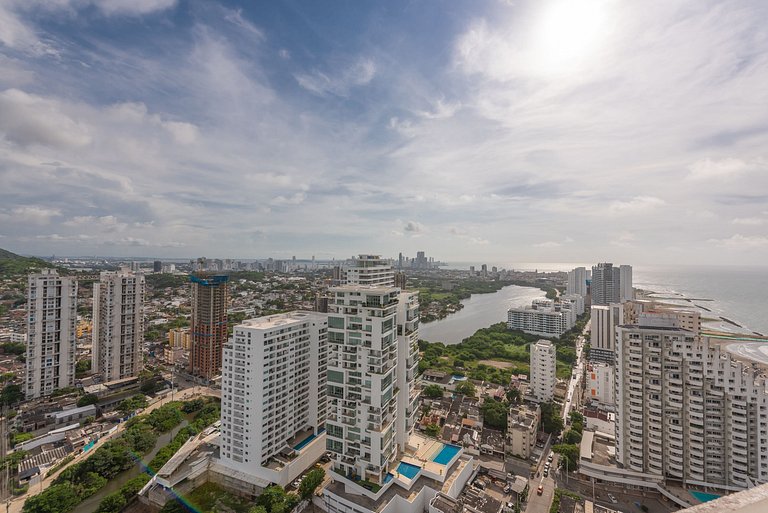 Apartamento frente al Mar, ideal para familias o grupos de a