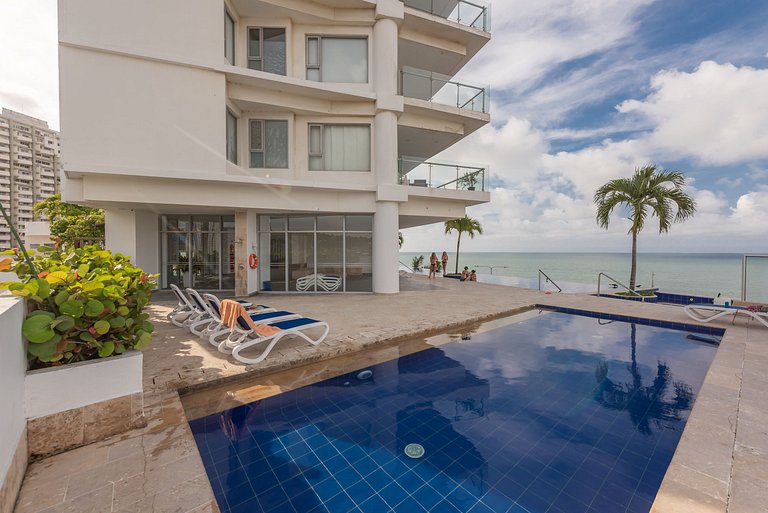 Lujoso Apto frente al Mar, con Piscina, Sauna, Turco, Jacuzz