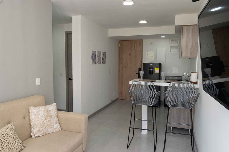 Moderno Apto Nuevo con Piscina y Coworking a 5 Min Centro Hi