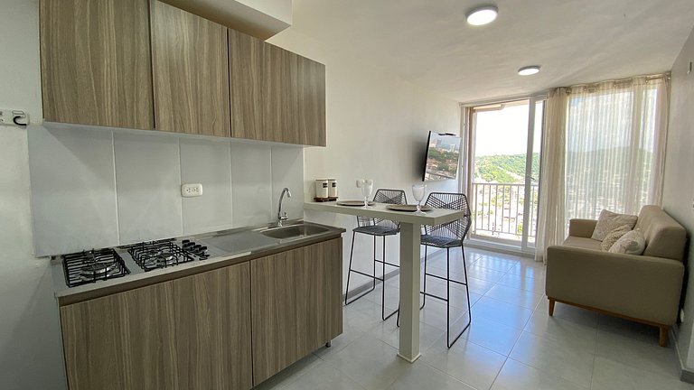 Moderno Apto Nuevo con Piscina y Coworking a 5 Min Centro Hi