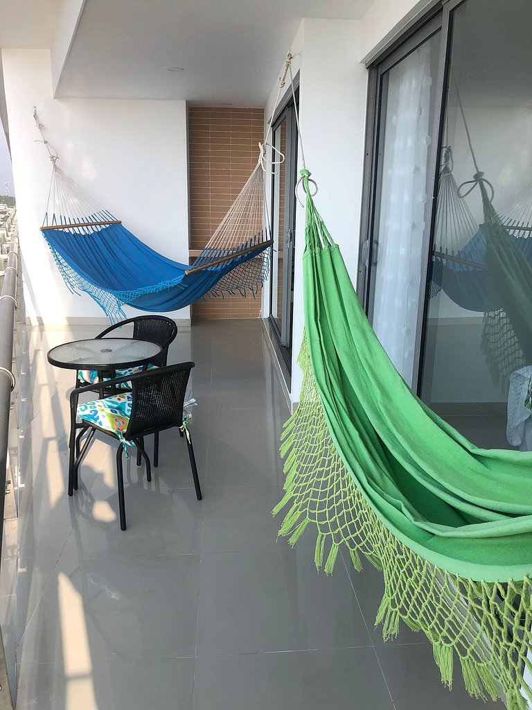 Apartamento frente al Mar, ideal para familias o grupos de a