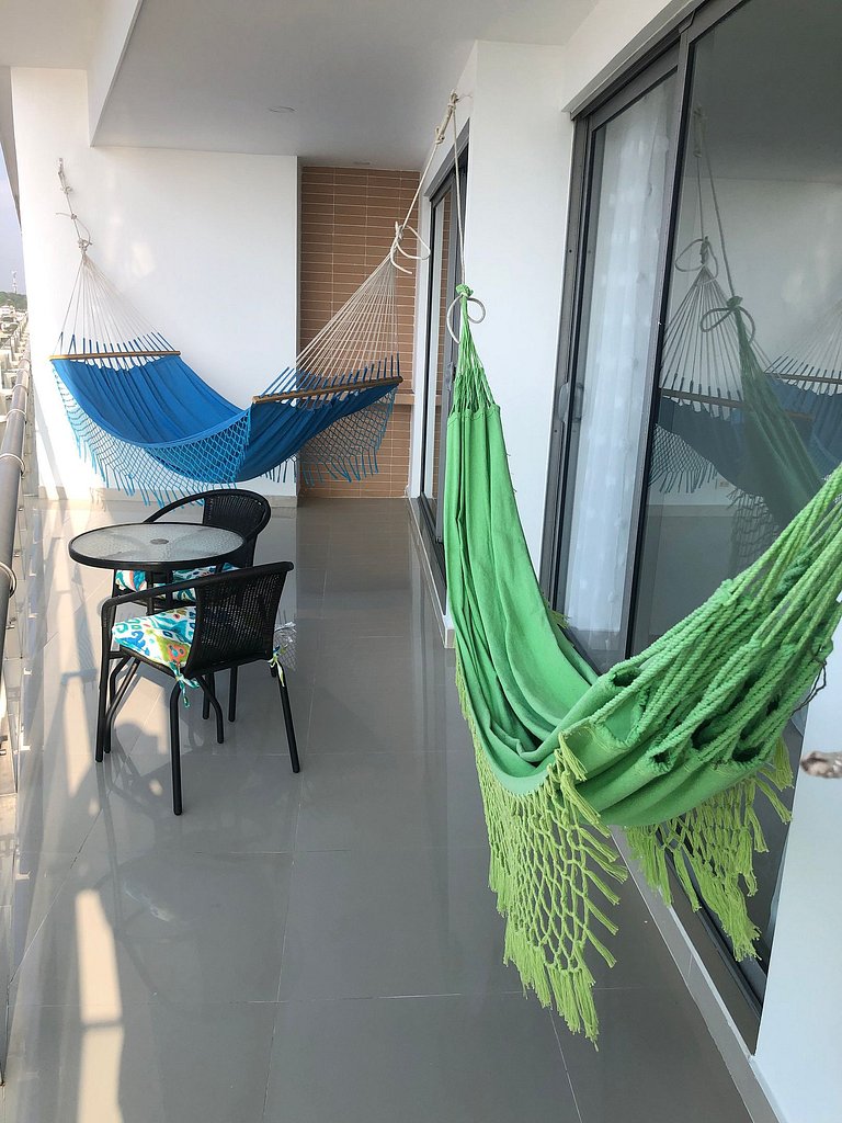 Lujoso Apto frente al Mar, con Piscina, Sauna, Turco, Jacuzz