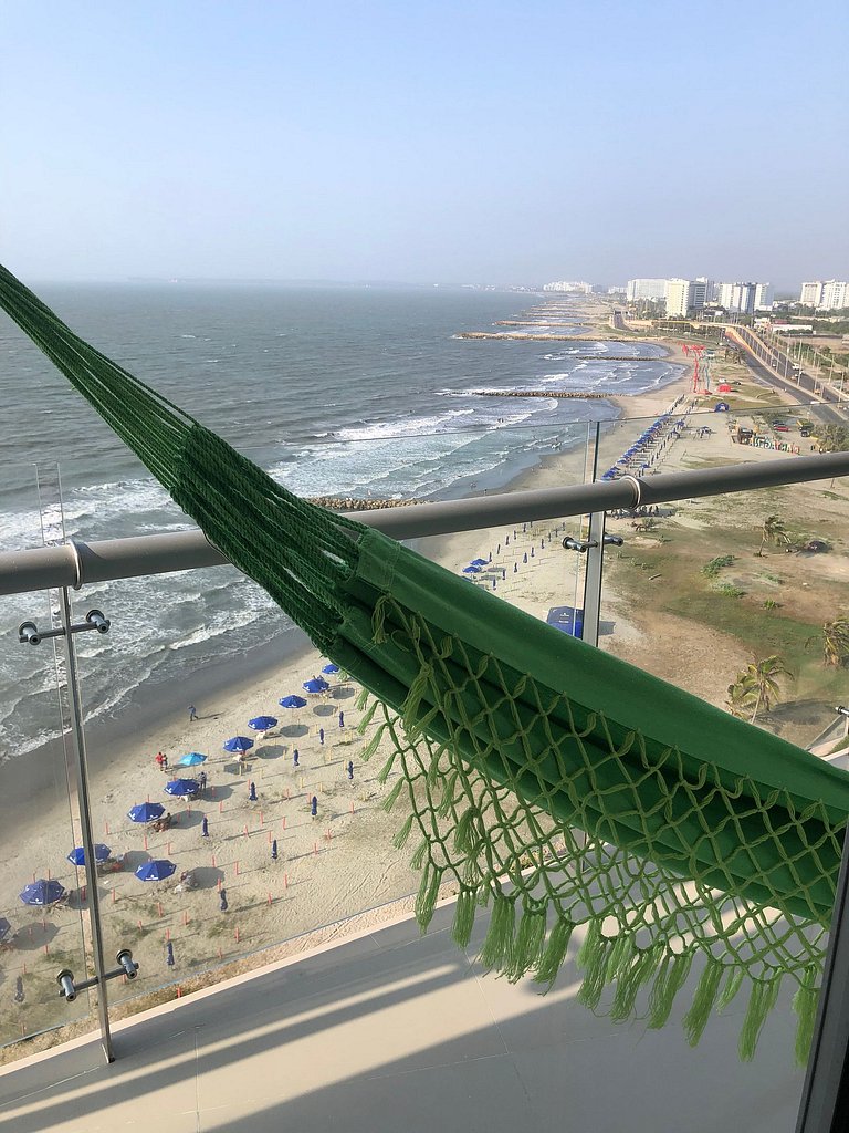 Lujoso Apto frente al Mar, con Piscina, Sauna, Turco, Jacuzz