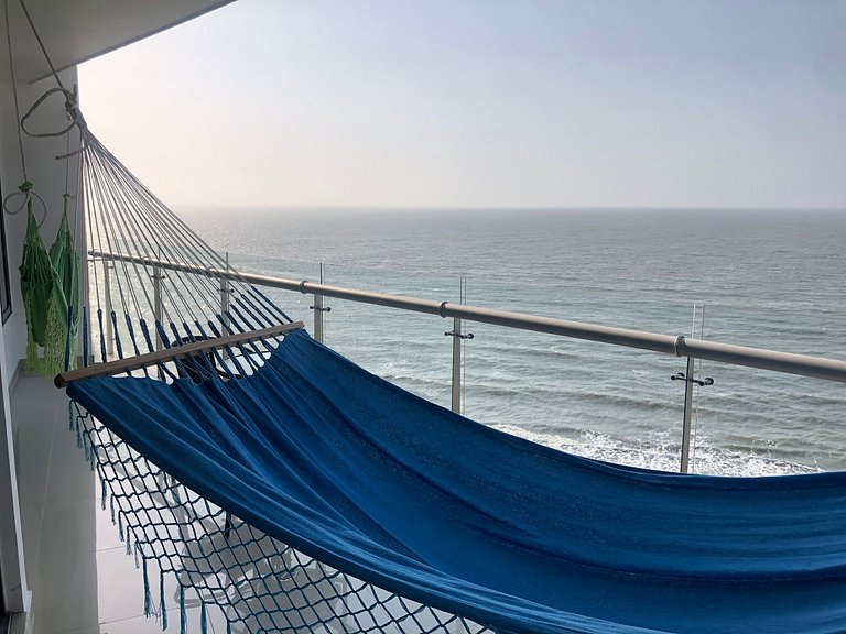 Lujoso Apto frente al Mar, con Piscina, Sauna, Turco, Jacuzz