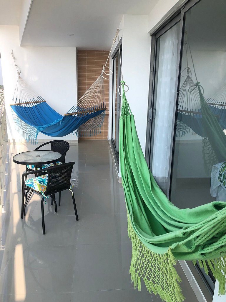 Lujoso Apto frente al Mar, con Piscina, Sauna, Turco, Jacuzz