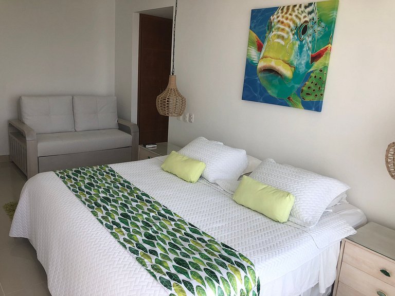 Apartamento frente al Mar, ideal para familias o grupos de a