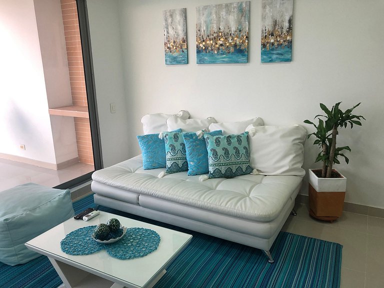Lujoso Apto frente al Mar, con Piscina, Sauna, Turco, Jacuzz