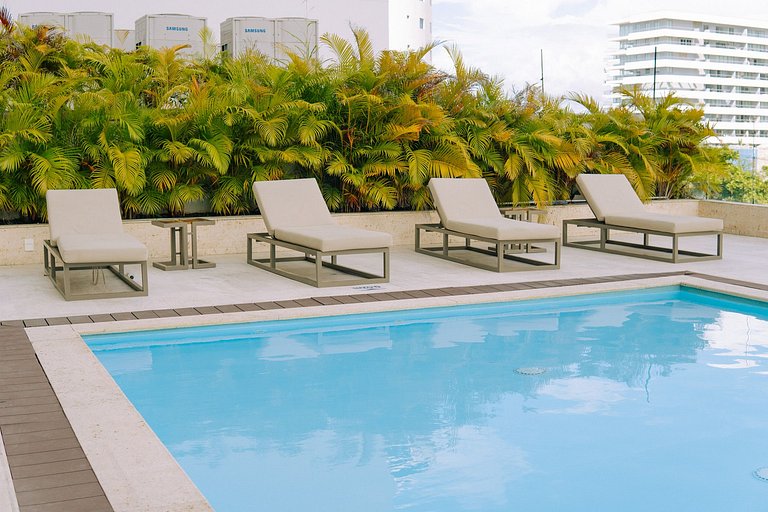 Suite de Lujo con acceso directo a la playa, área de trabajo