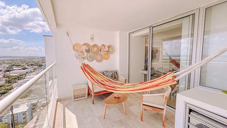 Suite de Lujo con acceso directo a la playa, área de trabajo