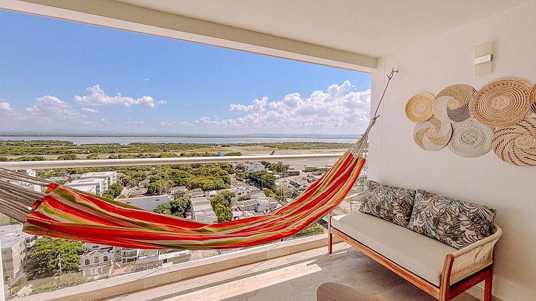 Suite de Lujo con acceso directo a la playa, área de trabajo