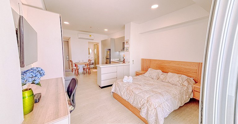 Suite de Lujo con acceso directo a la playa, área de trabajo