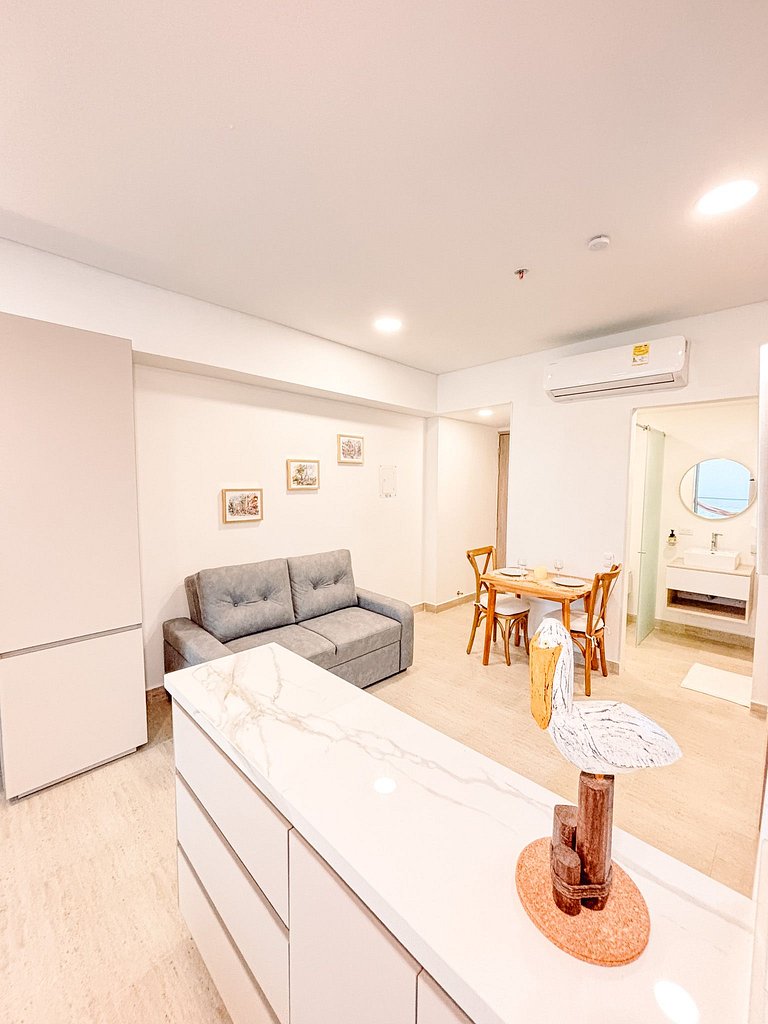 Suite de Lujo con acceso directo a la playa, área de trabajo