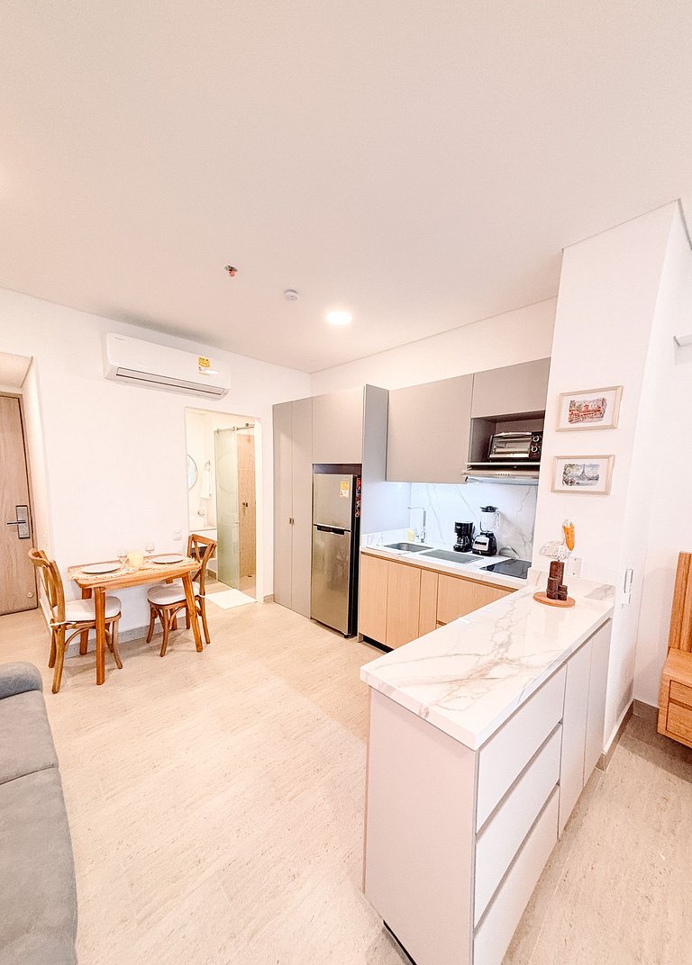 Suite de Lujo con acceso directo a la playa, área de trabajo