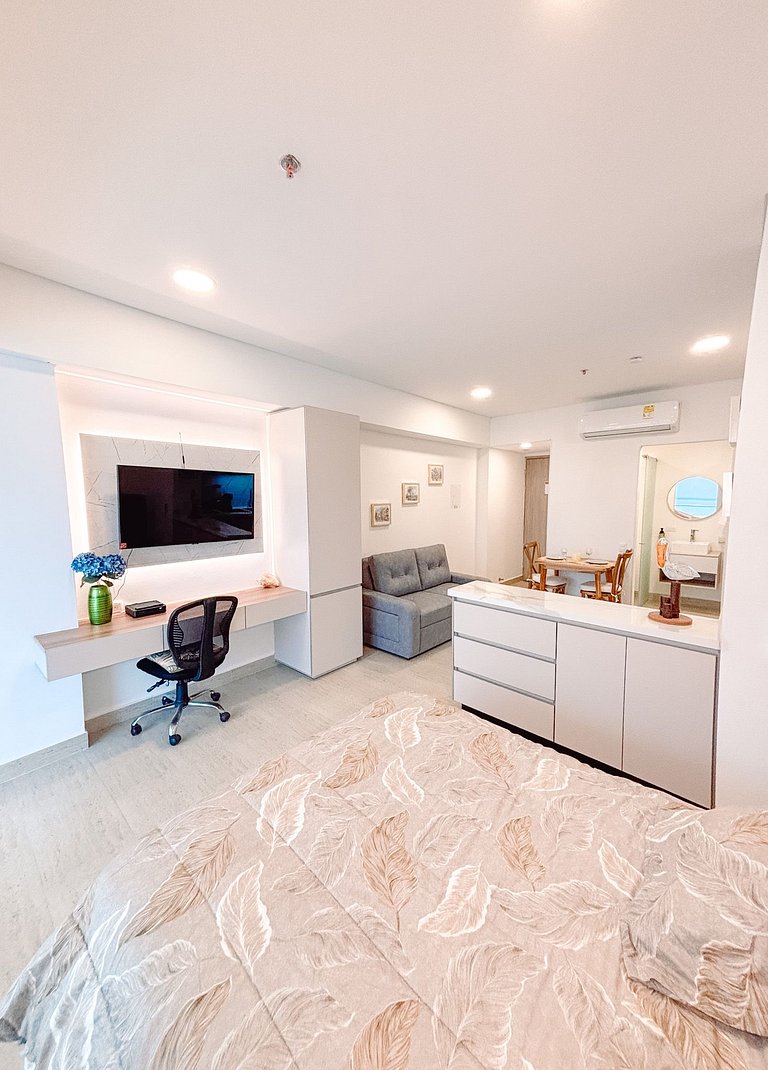 Suite de Lujo con acceso directo a la playa, área de trabajo