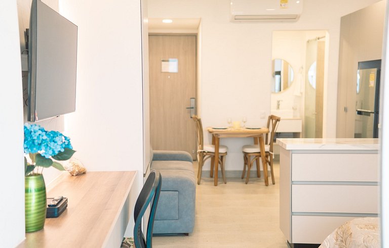 Suite de Lujo con acceso directo a la playa, área de trabajo