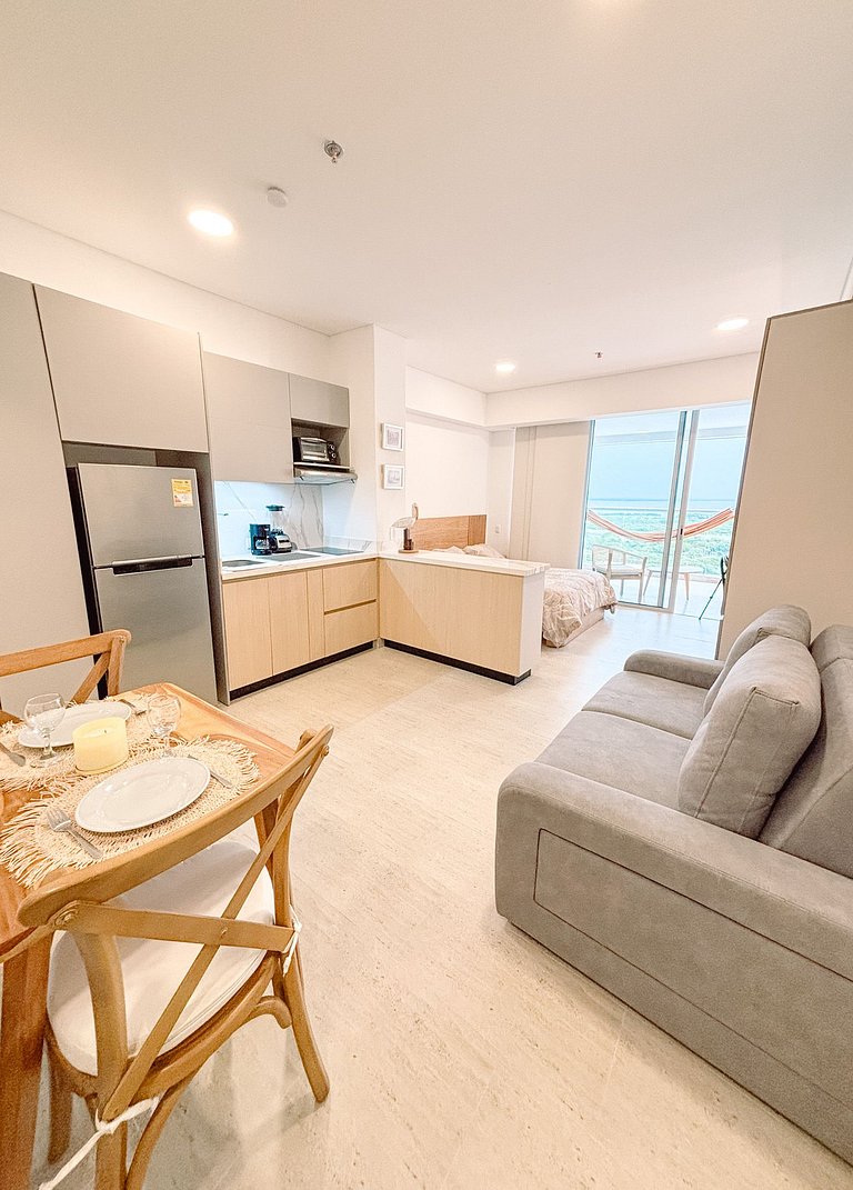 Suite de Lujo con acceso directo a la playa, área de trabajo