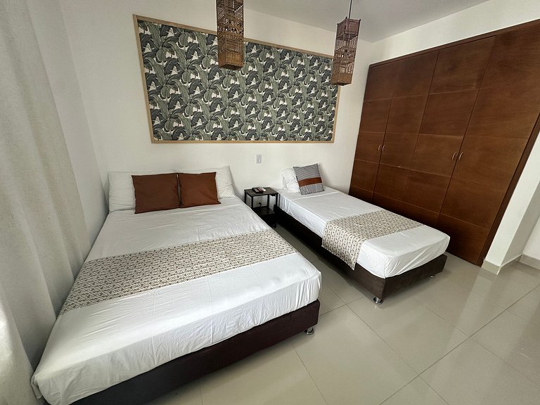 Exclusivo Apto con Vista al mar - Piscina, Jacuzzi, Gimnasio