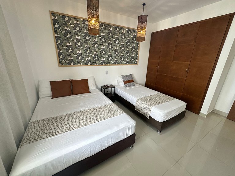 Exclusivo Apto con Vista al mar - Piscina, Jacuzzi, Gimnasio