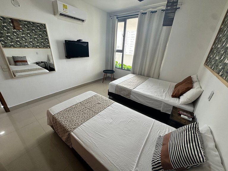 Exclusivo Apto con Vista al mar - Piscina, Jacuzzi, Gimnasio
