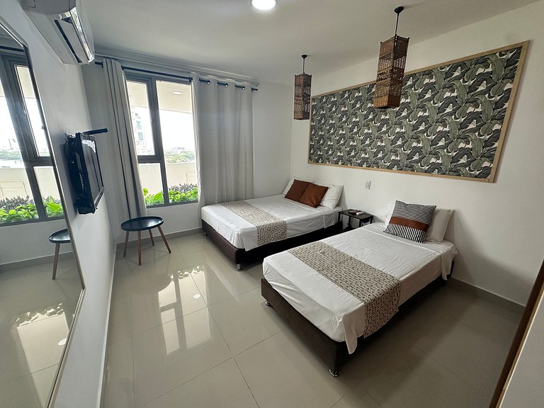 Exclusivo Apto con Vista al mar - Piscina, Jacuzzi, Gimnasio