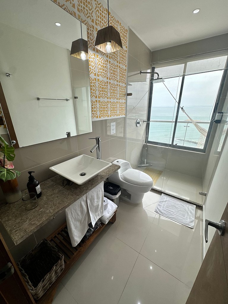 Exclusivo Apto con Vista al mar - Piscina, Jacuzzi, Gimnasio