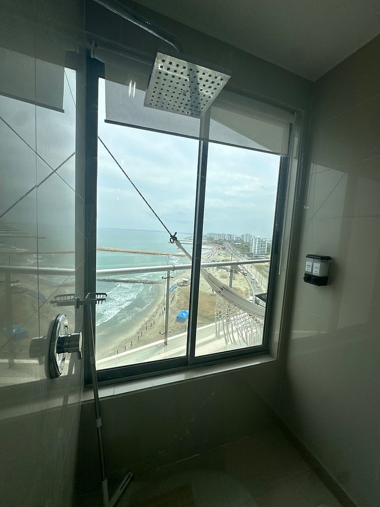 Exclusivo Apto con Vista al mar - Piscina, Jacuzzi, Gimnasio