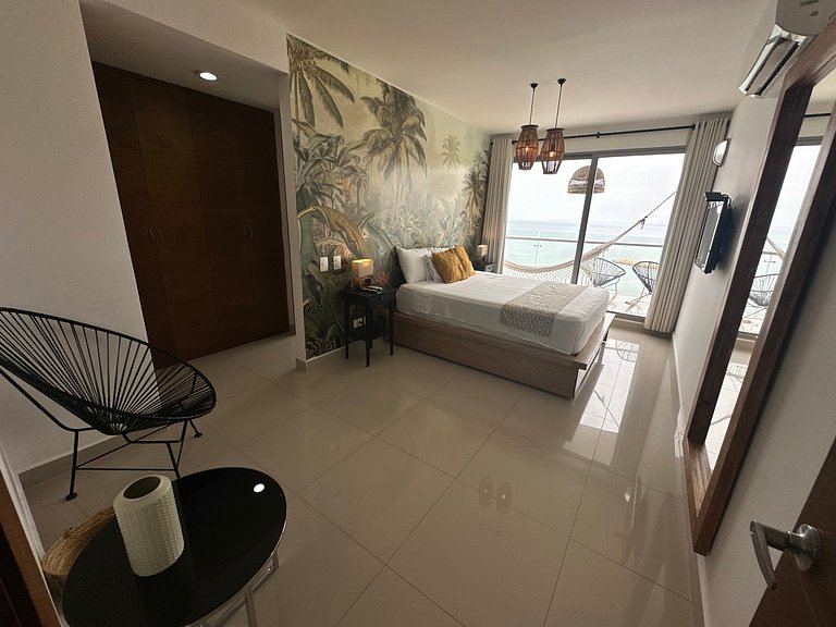 Exclusivo Apto con Vista al mar - Piscina, Jacuzzi, Gimnasio