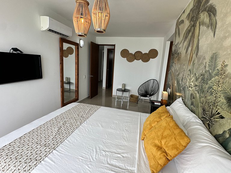 Exclusivo Apto con Vista al mar - Piscina, Jacuzzi, Gimnasio
