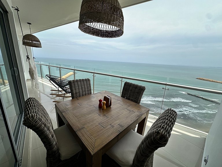 Exclusivo Apto con Vista al mar - Piscina, Jacuzzi, Gimnasio