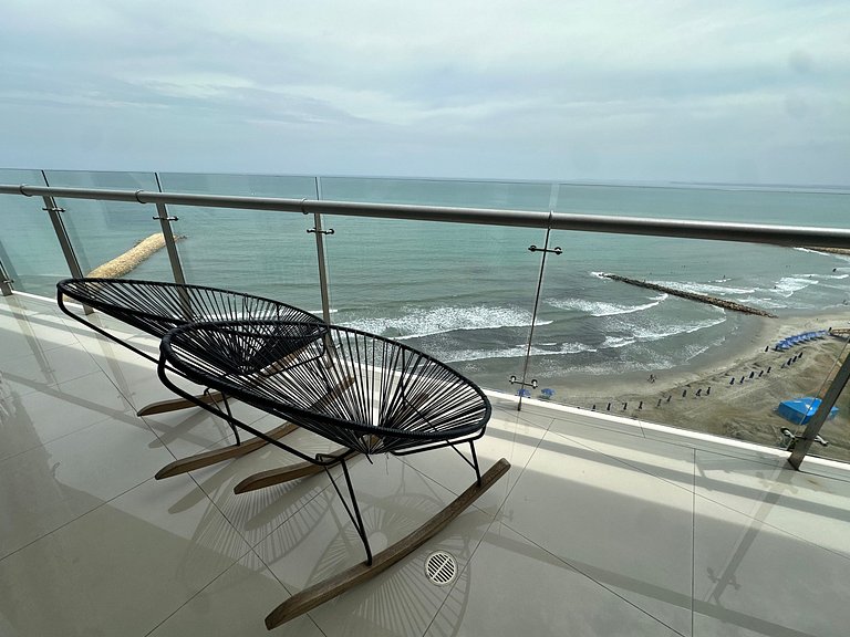 Exclusivo Apto con Vista al mar - Piscina, Jacuzzi, Gimnasio
