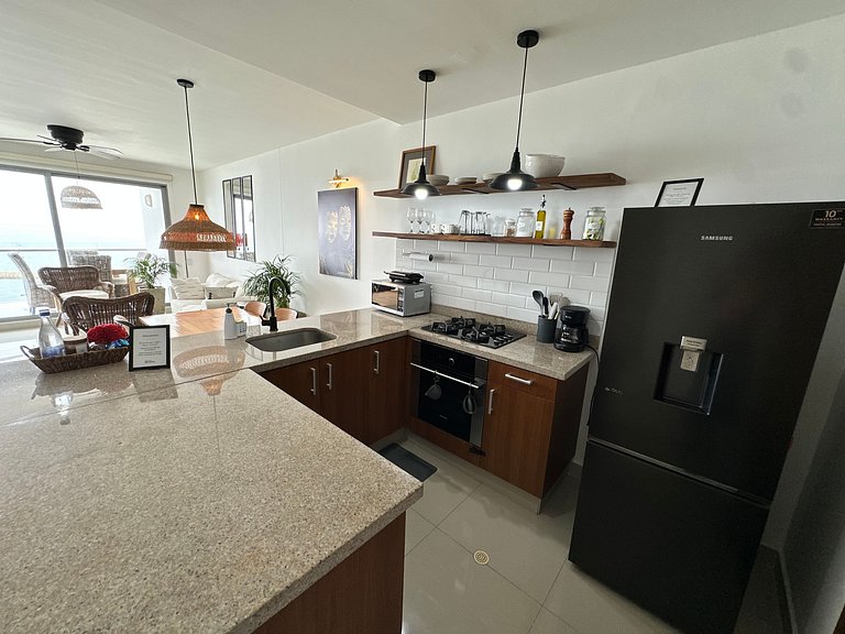 Exclusivo Apto con Vista al mar - Piscina, Jacuzzi, Gimnasio